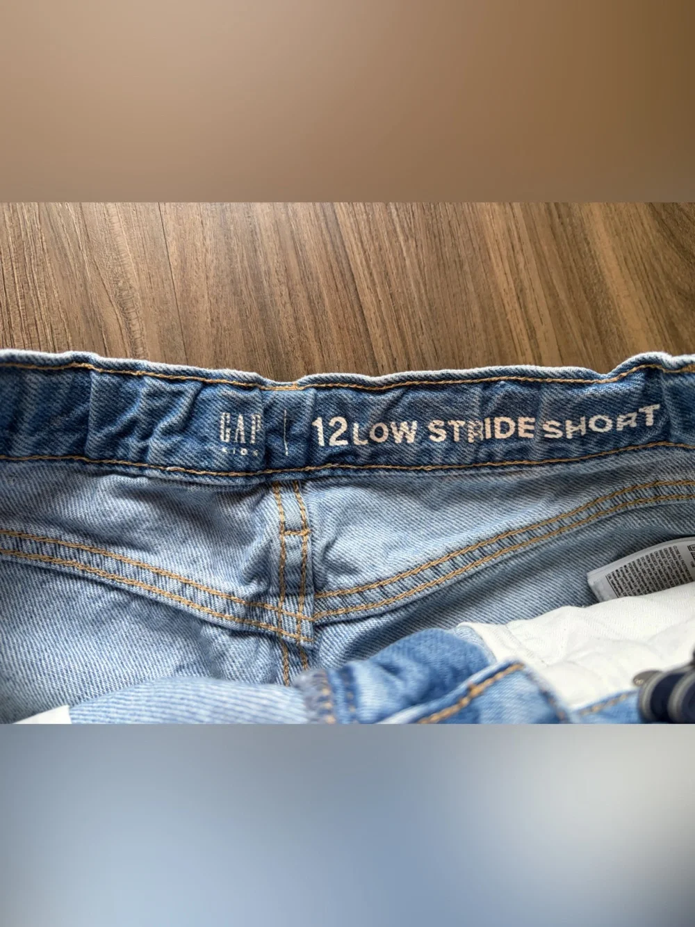 GAP Girls Blue Denim Shorts with Multicolor Studs